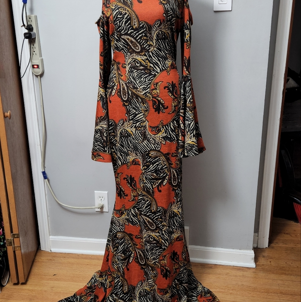 Mermaid-style Maxi Dress